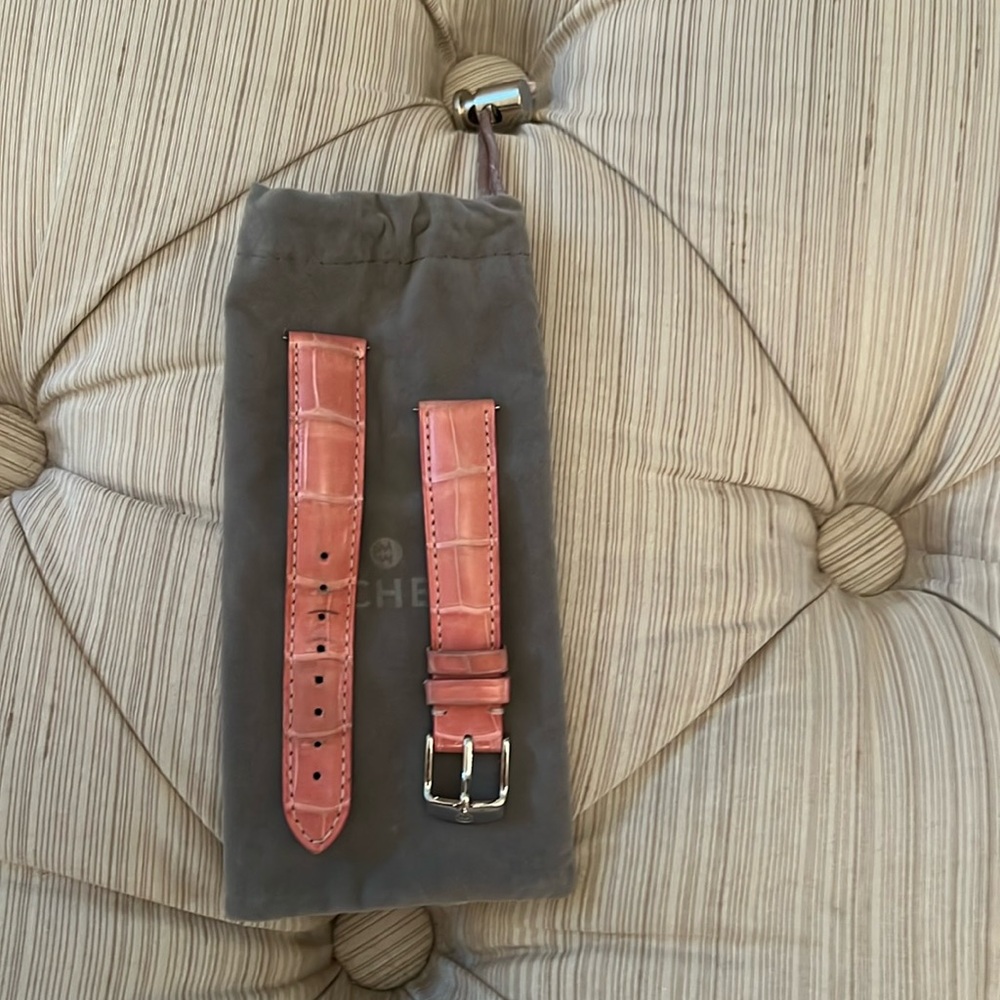 MICHELE ALLIGATOR watch band SIZE 16mm pink